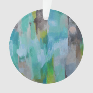 Ornement acrylique de lune d'argent