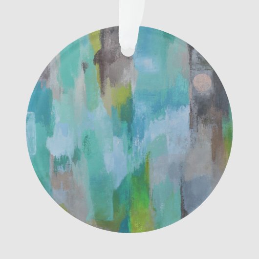 Ornement acrylique de lune d'argent (devant)