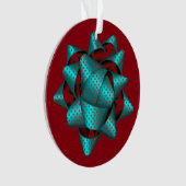 Ornement acrylique de Noël Bow (devant)