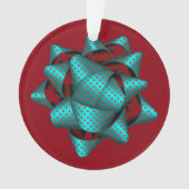 Ornement acrylique de Noël Bow (devant)