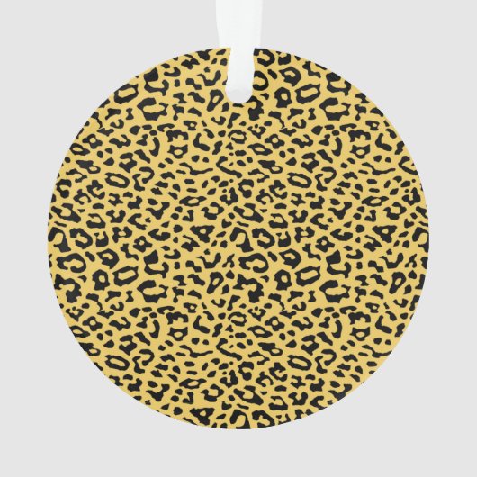 Ornement acrylique de Noël léopard (dos)