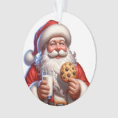 Ornement acrylique de Noël pour biscuits et lait d (devant)