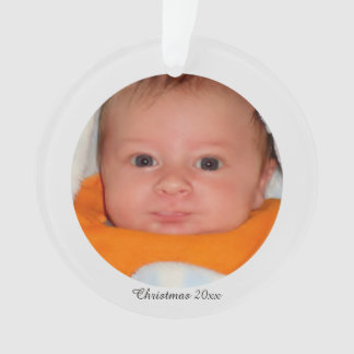 Ornement acrylique de photo de Noël