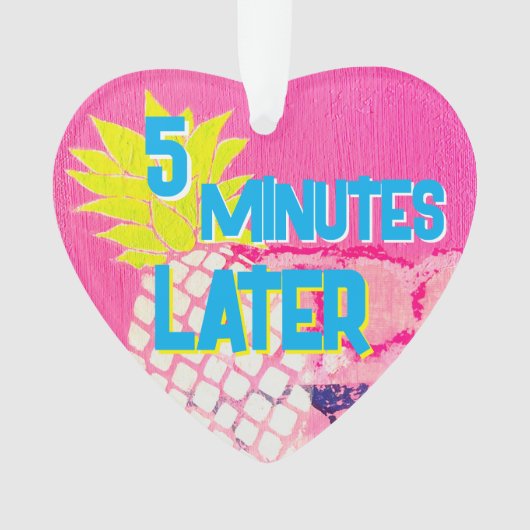 Ornement acrylique de plage (devant)