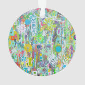 Ornement acrylique de puissance de fleur (dos)