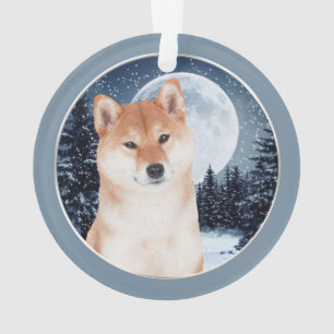 Ornement acrylique de Shiba Inu