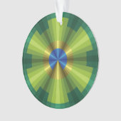 Ornement acrylique d'illusion de paon (devant)