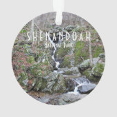 Ornement acrylique du parc national de Shenandoah (dos)