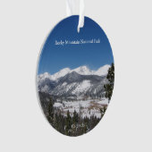 Ornement acrylique du parc national Rocky Mountain (devant)