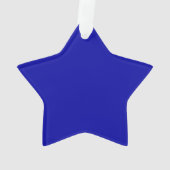 Ornement acrylique Earth Blue Star (dos)