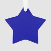 Ornement acrylique Earth Blue Star (devant)