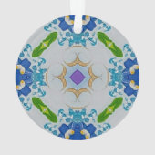 Ornement acrylique en mosaïque bleue (dos)