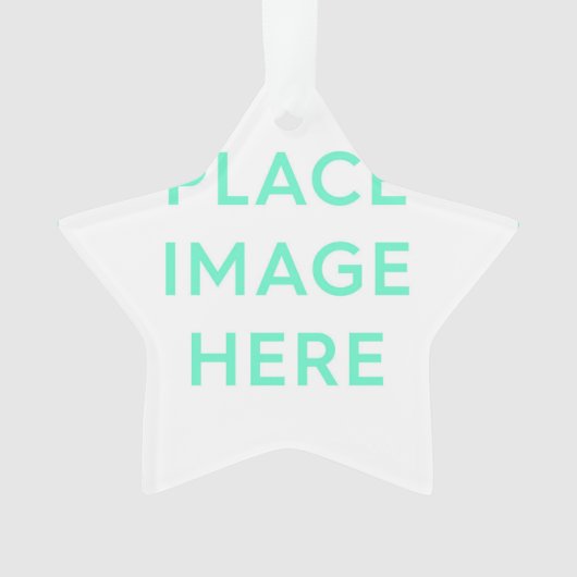 Ornement acrylique étoile (devant)