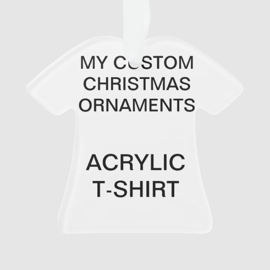 Ornement acrylique fait sur commande d'arbre de (devant)