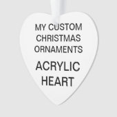 Ornement acrylique fait sur commande d'arbre de (devant)