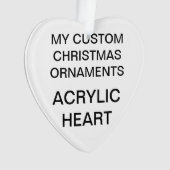 Ornement acrylique fait sur commande d'arbre de (devant)