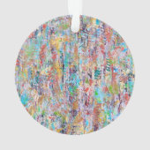 Ornement acrylique Feuille en chute (dos)