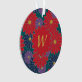 Ornement acrylique floral de chute éclatante (devant)