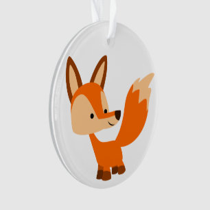 Ornement acrylique Fox mignon