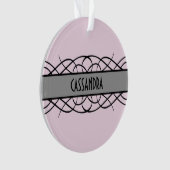 Ornement Acrylique Gris Déco (devant)