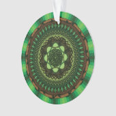 Ornement acrylique mandala de la Terre (devant)