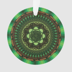 Ornement acrylique mandala de la Terre