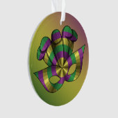 Ornement acrylique Mardi Gras Masque (devant)