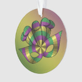 Ornement acrylique Mardi Gras Masque (devant)