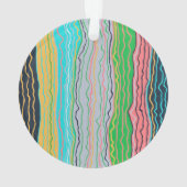Ornement acrylique moderne Squiggles (dos)