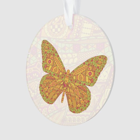 Ornement acrylique monarque indien (devant)