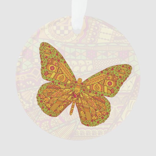 Ornement acrylique monarque indien (devant)