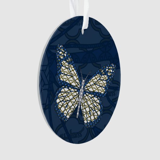 Ornement acrylique monarque juif (devant)