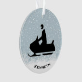 Ornement acrylique motoneige (devant)