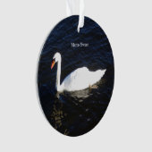 Ornement acrylique Mute Swan (devant)