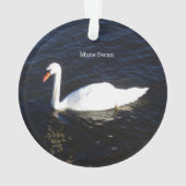 Ornement acrylique Mute Swan (dos)