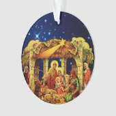 Ornement acrylique nocturne étoilé (devant)