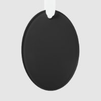 Ornement acrylique noir et gris argenté