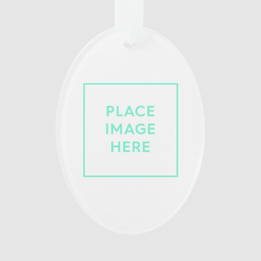 Ornement acrylique ovale (devant)