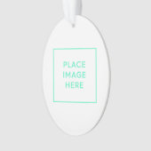 Ornement acrylique ovale (devant)