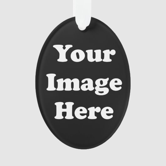 Ornement acrylique ovale d'arbre de modèle vide (devant)