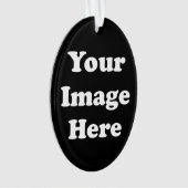 Ornement acrylique ovale d'arbre de modèle vide (devant)