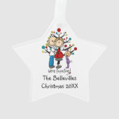 Ornement acrylique personnalisé attentionné couple (dos)