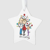 Ornement acrylique personnalisé attentionné couple (devant)