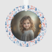Ornement acrylique photo de Noël (dos)