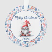 Ornement acrylique photo de Noël (devant)