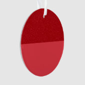 Ornement acrylique rouge éclaté horizontal - Perso (devant)