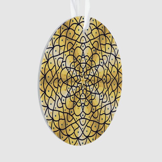 Ornement acrylique solaire céleste (devant)