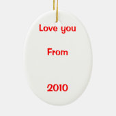 Ornement adorable de grand-parent d'ange de Kitty (Dos)