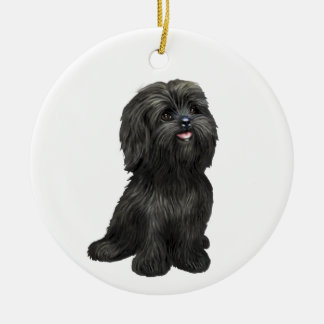 Ornement Adorable Shih Tzu Noir - Juste le Chien