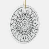 Ornement adulte de mandala de coloration (Droite)